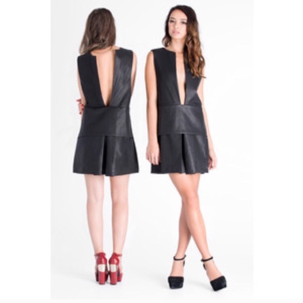 Finders Keepers Leather Dress